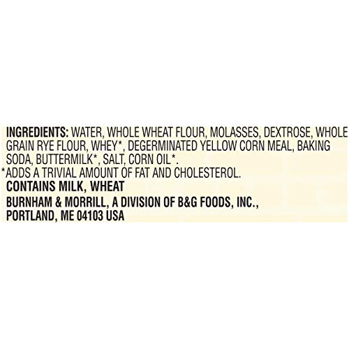 B&M Brown Bread Original 16 oz loaf on a kitchen counter.