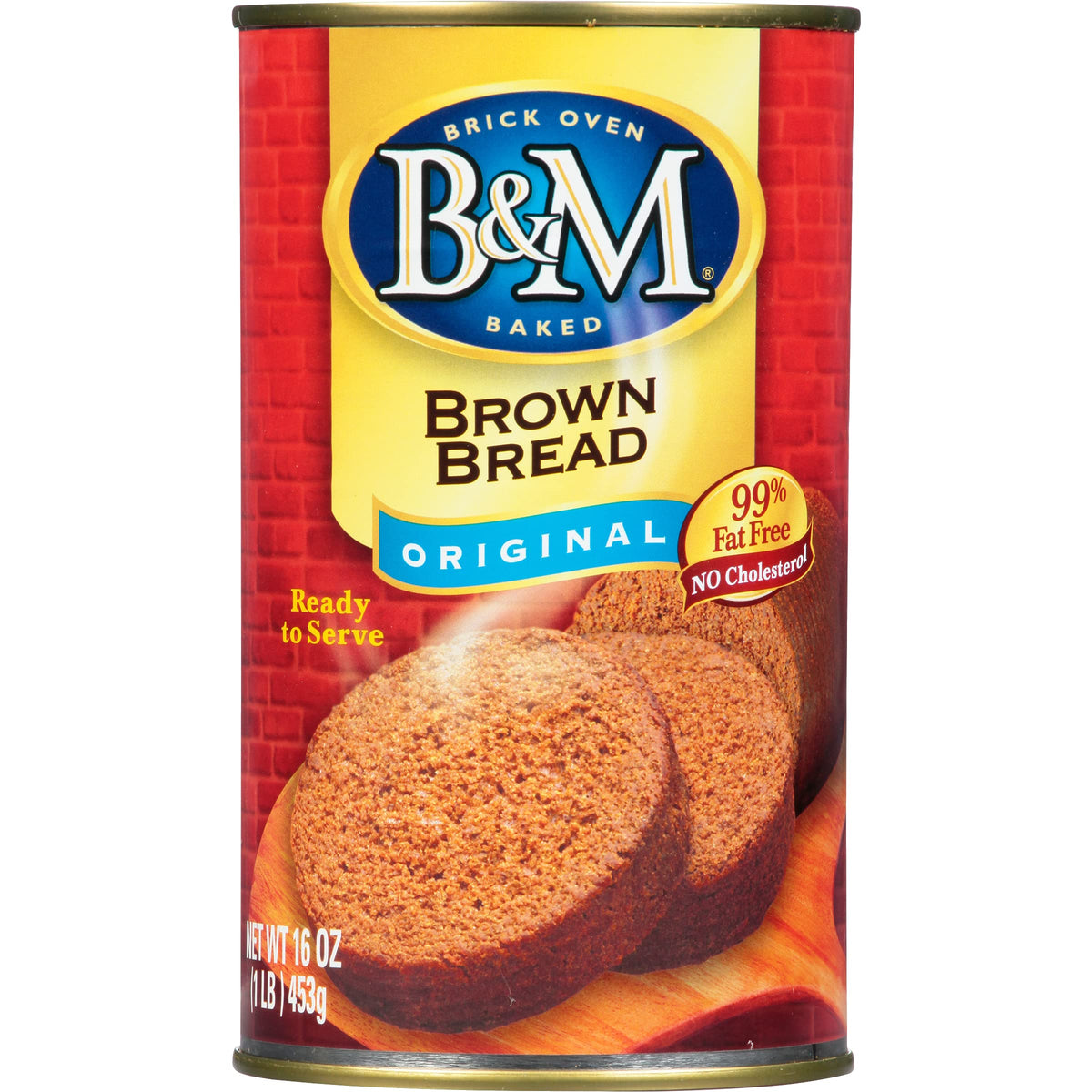 B&M Brown Bread Original loaf on the counter, ready for toast or sandwiches.