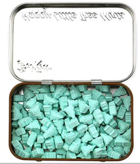 Bob Ross Happy Little Tree Mints pack, gift-ready tin for fans