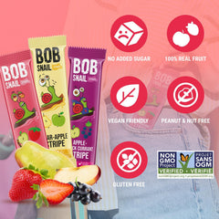 Bob Snail Black Currant fruit leathers packed with vitamin-rich fruit.