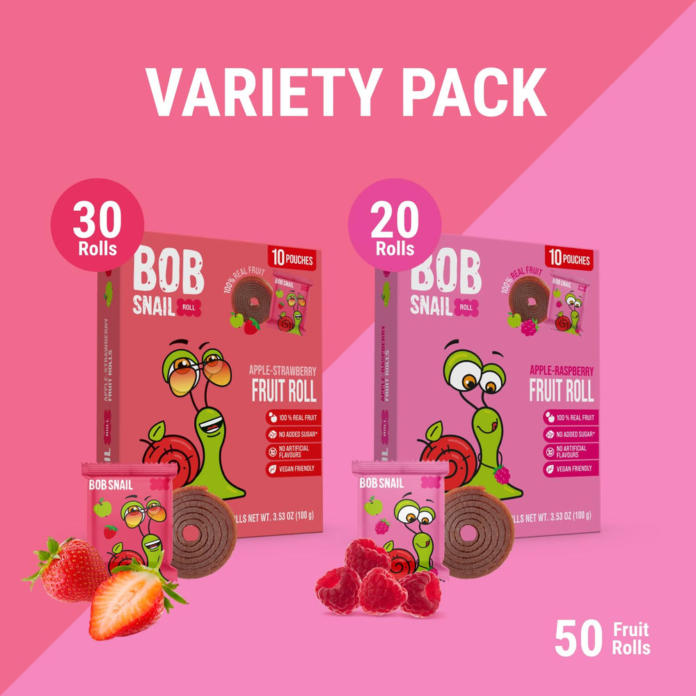 Bob Snail Fruit Roll Ups 500g family pack offers bulk healthy snacks.