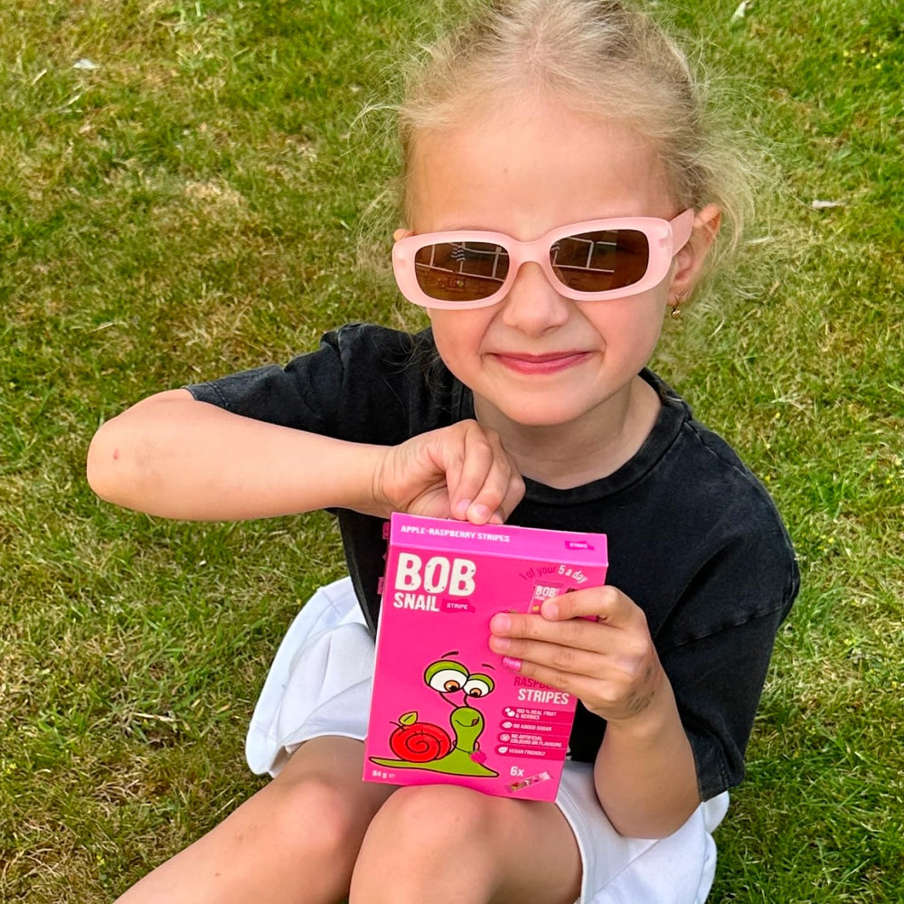 Bob Snail Fruit Roll Ups made from natural fruit ingredients and no added sugar.