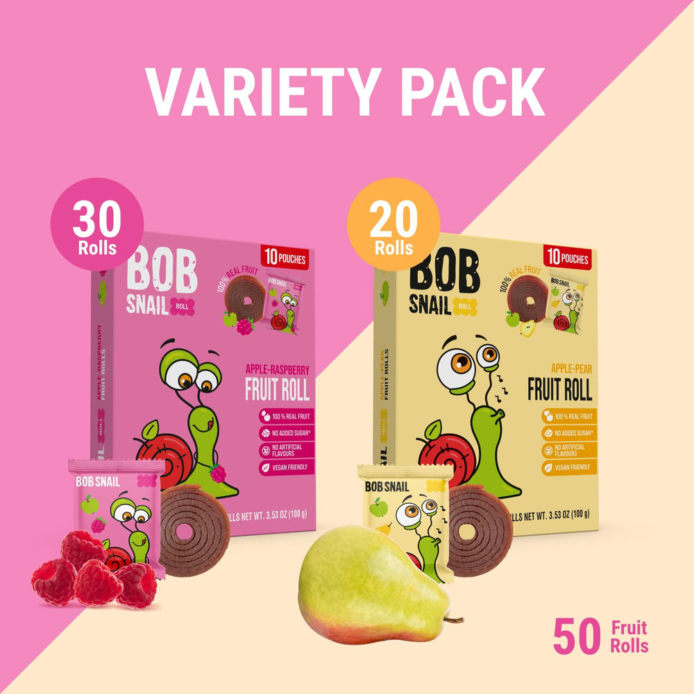 Bob Snail Fruit Roll-Ups lunchbox-setup shows a compact, kid-friendly snack