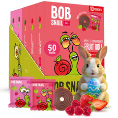 Bob Snail Fruit Roll Ups strawberry raspberry pack showcases natural fruit flavors for a tasty snack.