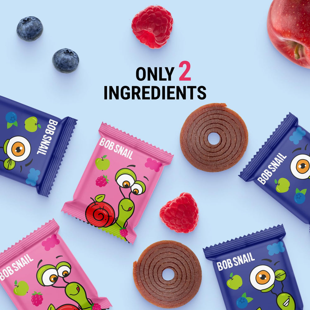 Bob Snail Fruit Roll-Ups in hand, convenient snack for school or errands