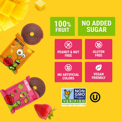 Bob Snail Fruit Roll Ups individually wrapped for easy lunchbox packing