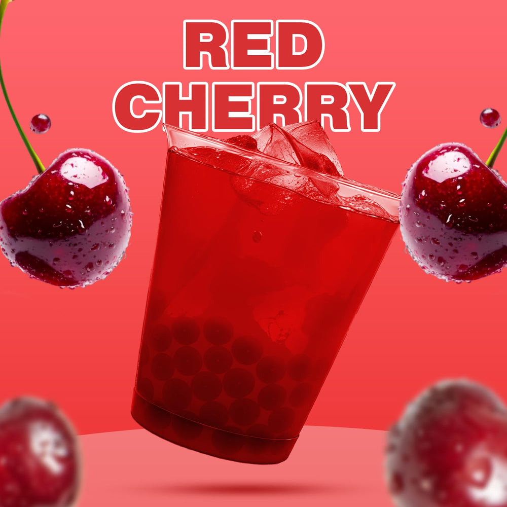 Bobavida ICEE red cherry popping boba tub ideal for desserts