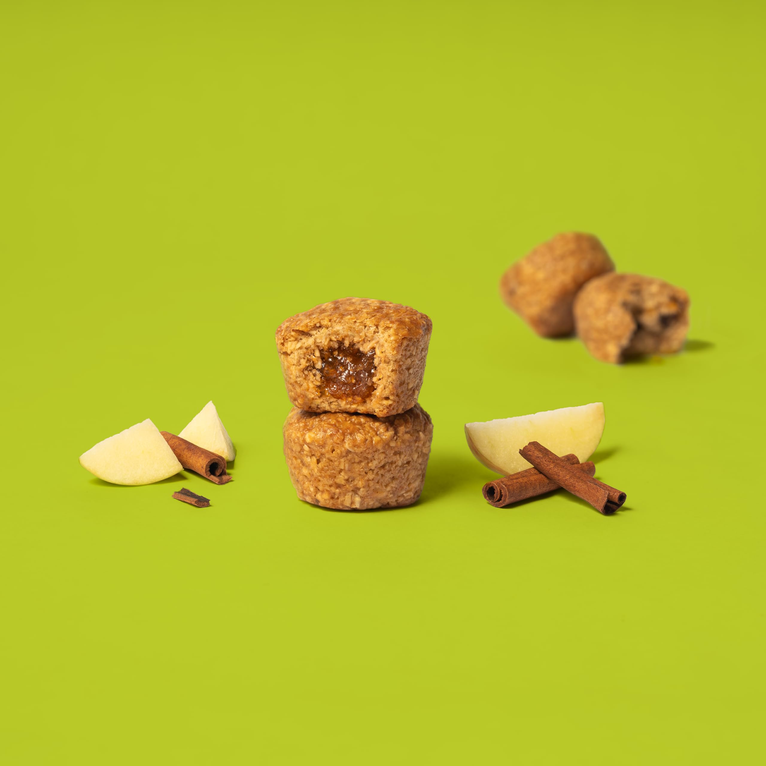 Desk-friendly Bobo's Apple Pie Bite packaging suitable for kids.