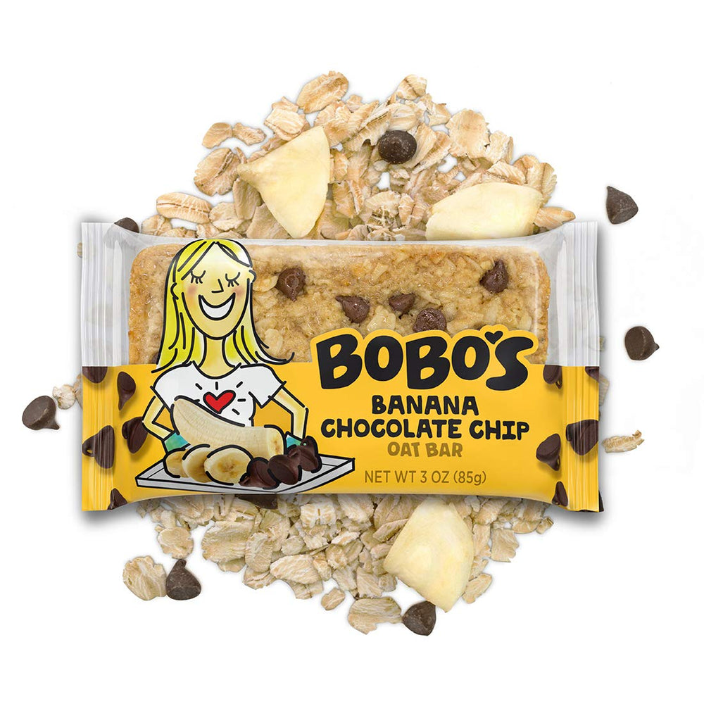12-pack Bobos bars packaging—great pantry pack for home or office.
