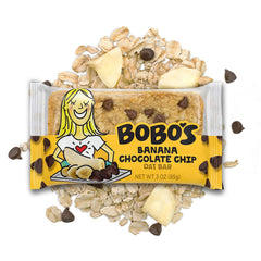 12-pack Bobos bars packaging—great pantry pack for home or office.