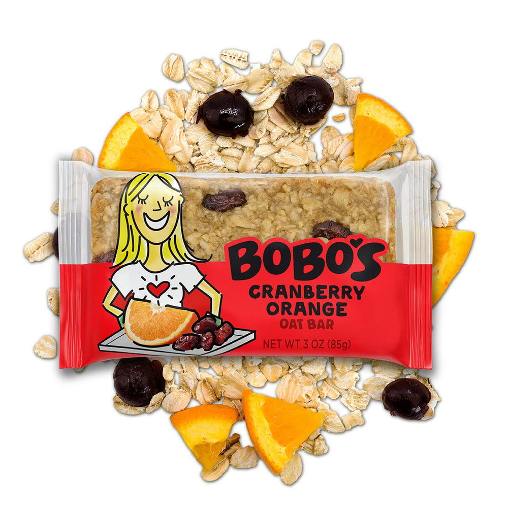 GFCO gluten-free certification badge beside Bobo's branding.