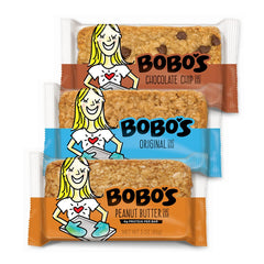Bobo's Lactation Oat Bars chocolate chip bar for on-the-go snacking