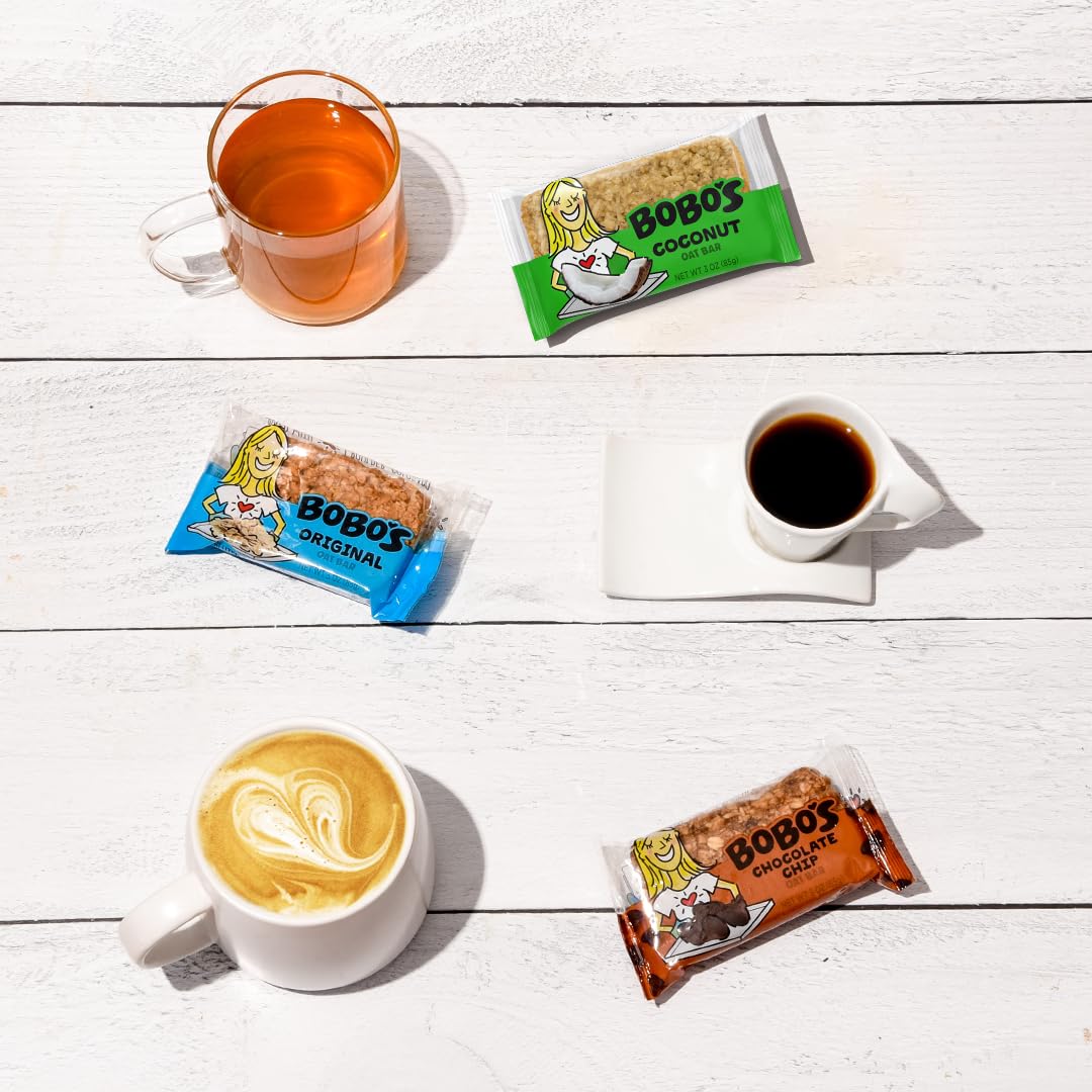 Bobos Oat Bar Sampler pantry-friendly packaging keeps bars fresh