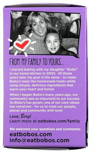 Bobo's Oat Bars PB&J Grape lunchbox-friendly bar for school or work.