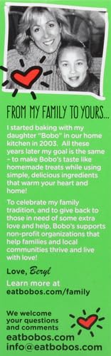 Bobo's Oat Bites Coconut organic ingredients highlight wholesome snacking.