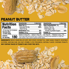 Bobos Peanut Butter Oat Bar gluten-free symbol confirming GF facility