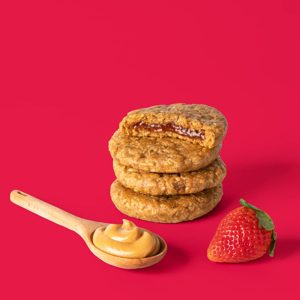 Bobos Strawberry PB&J oat bar ingredients include simple, recognizable oats and fruit flavor.