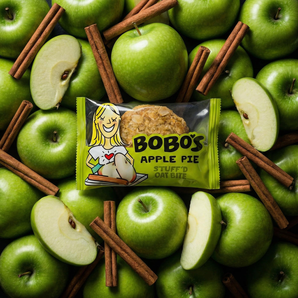 GFCO gluten-free label on Bobo's Stuff'd Apple Pie Oat Bites