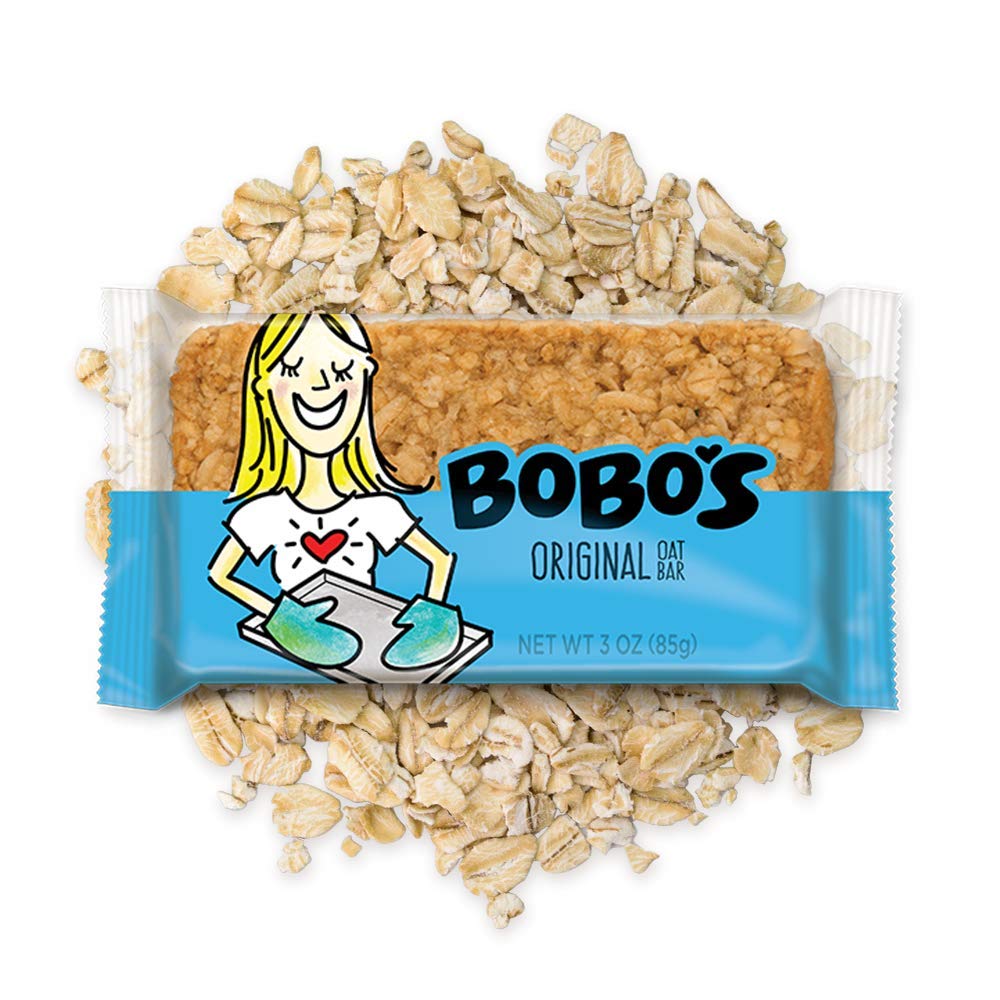 Bobo's travel-ready oat bars in a bag for on-the-go trips