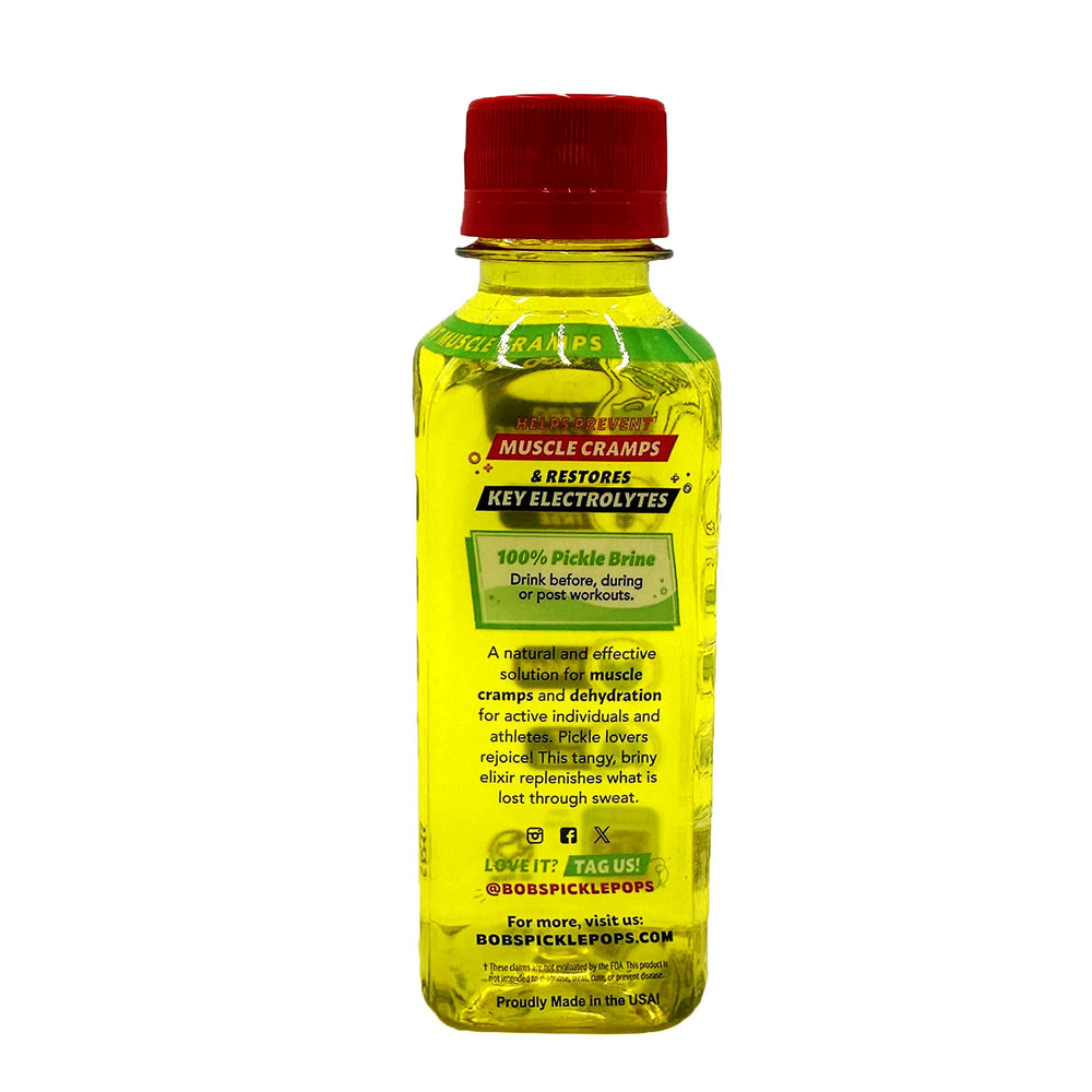 Bob's Pickle Potion #9 kitchen counter display signals sugar-free hydration.