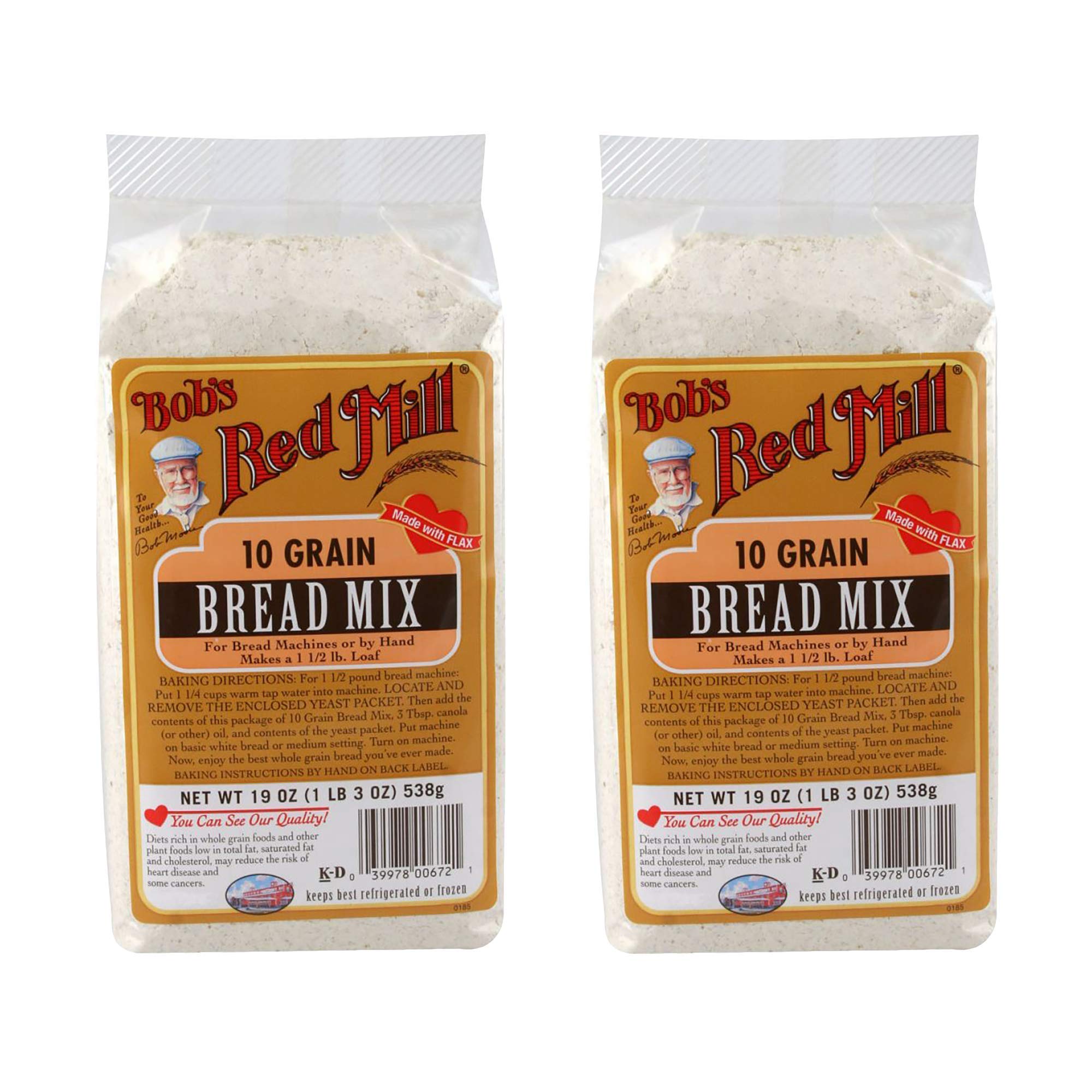 Bob's Red Mill 10-Grain Bread Mix package, ready for easy homemade loaves.