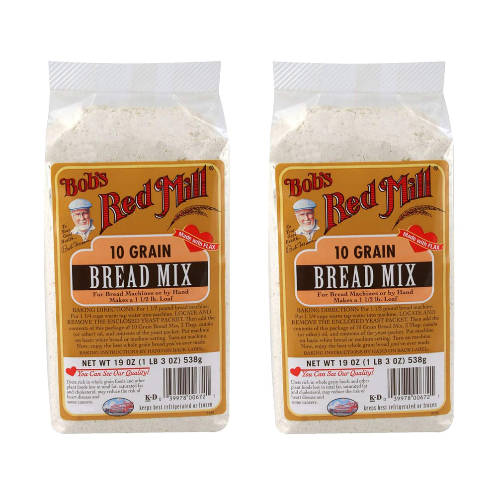 Bob's Red Mill 10-Grain Bread Mix package, ready for easy homemade loaves.