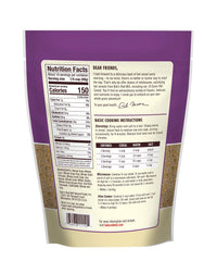 Bob's Red Mill 10 Grain Hot Cereal ingredients close-up showing grains, soybeans, and flaxseeds.