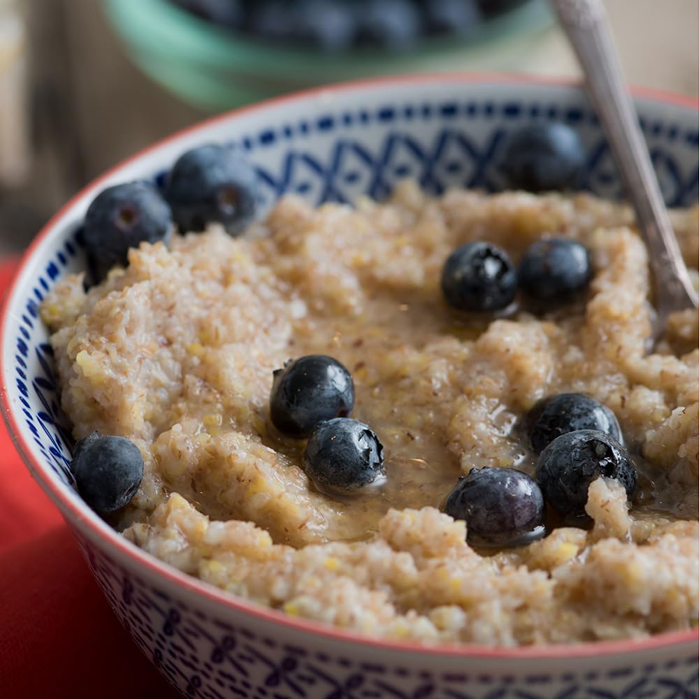 Bob's Red Mill 10 Grain hot cereal highlights fiber and iron benefits