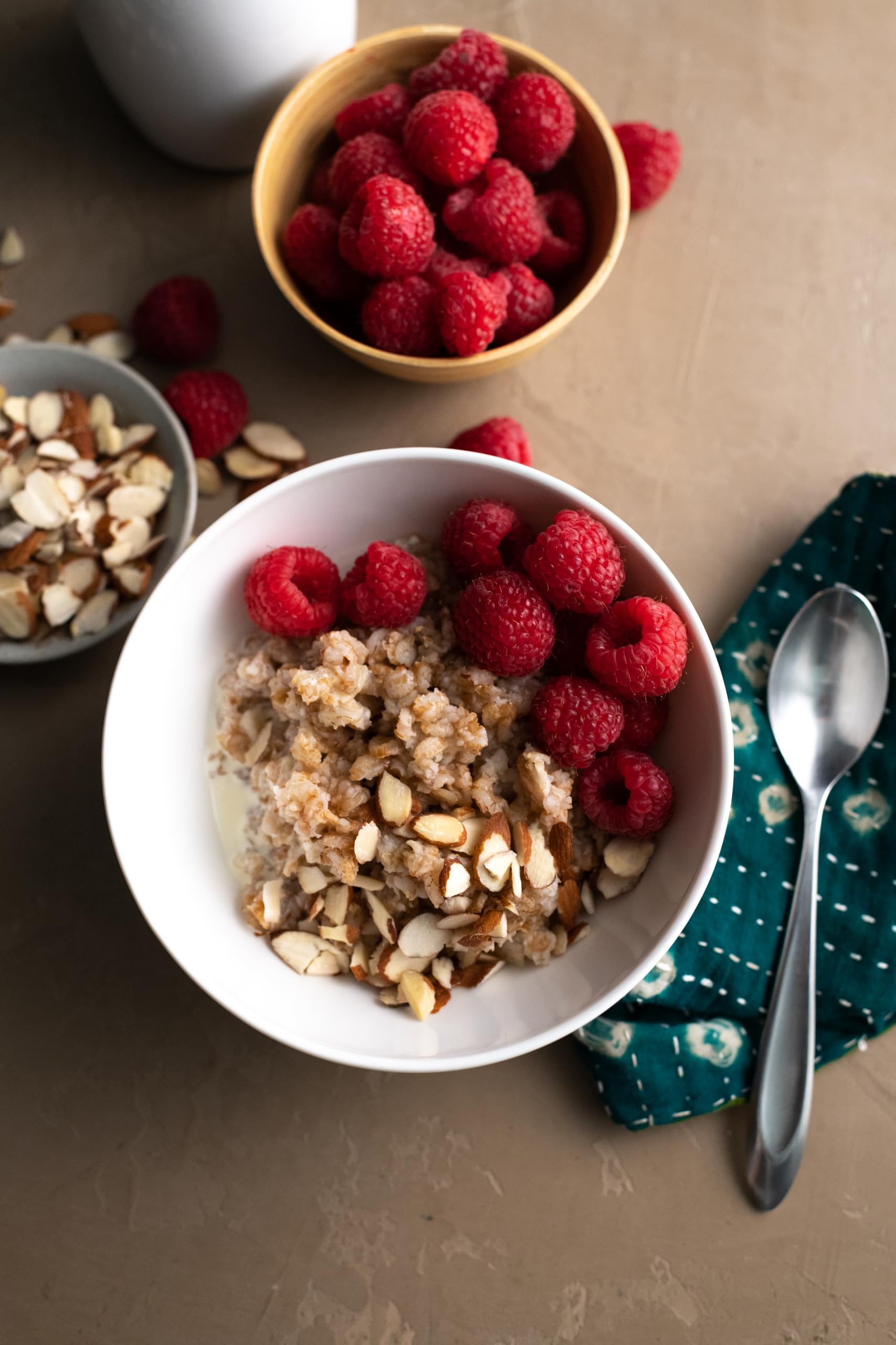 Bob's Red Mill 5 Grain Cereal dry ingredients closeup highlighting wholesome grains