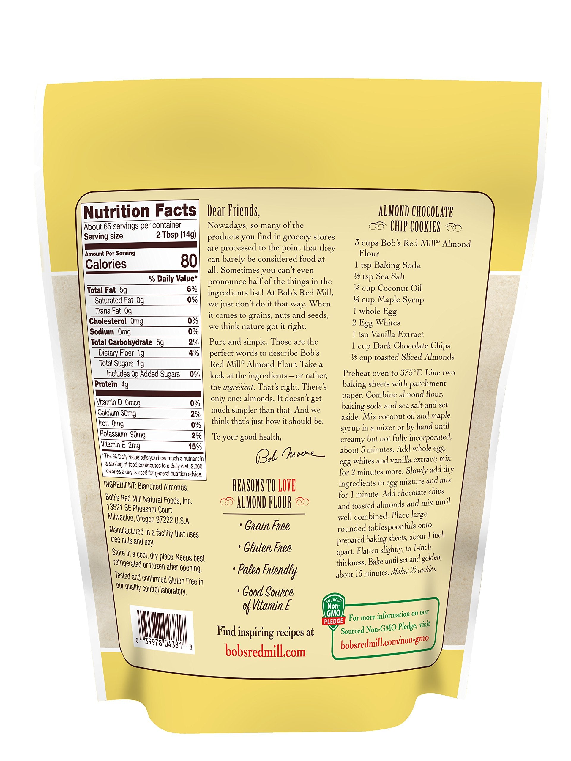 Bob's Red Mill Almond Flour finely sifted texture for delicate pastries