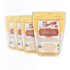 Bob's Red Mill almond flour finely sifted in a bowl for delicate pastries.