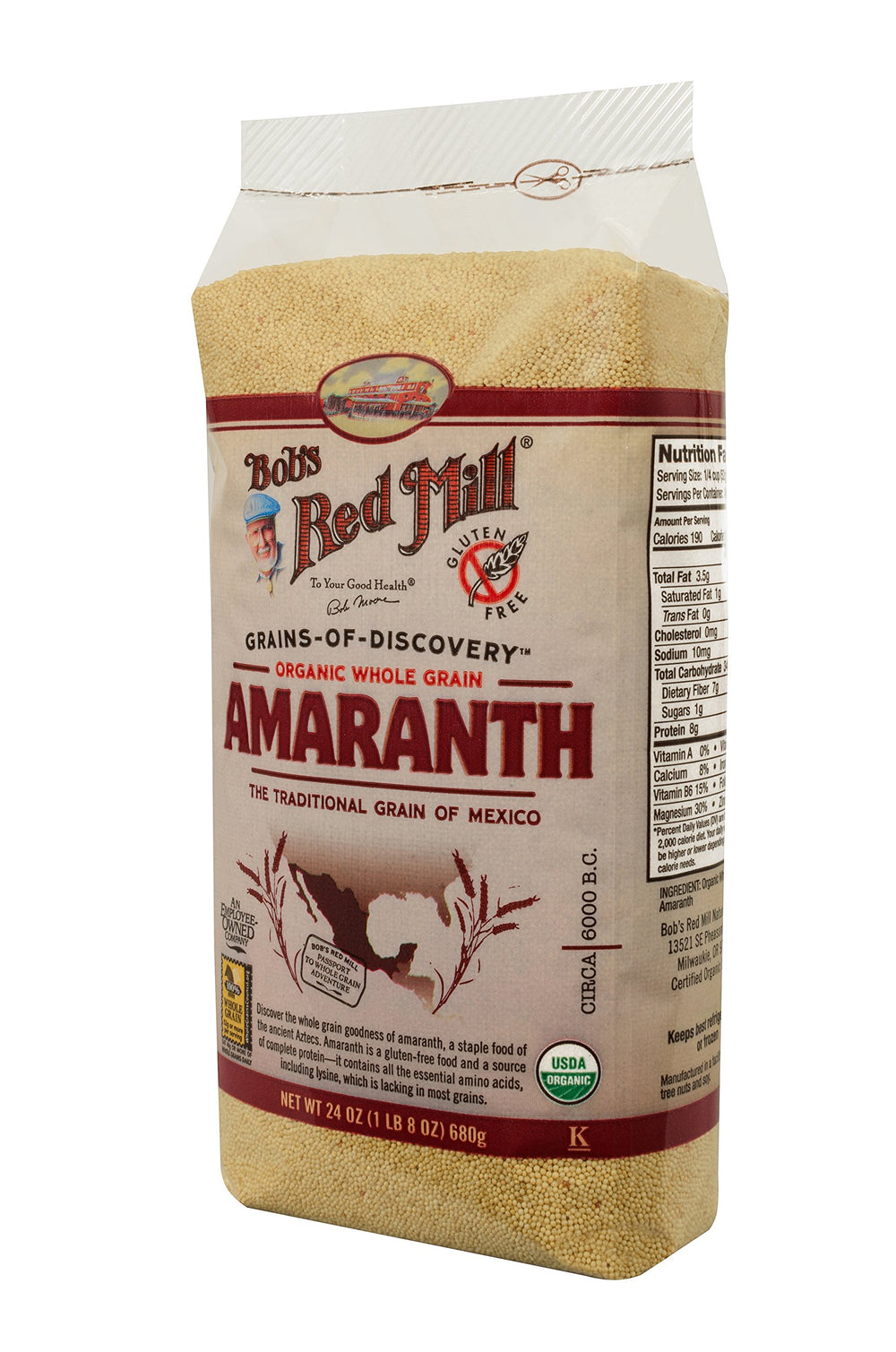 Bob's Red Mill Amaranth popped for a crunchy morning topping.