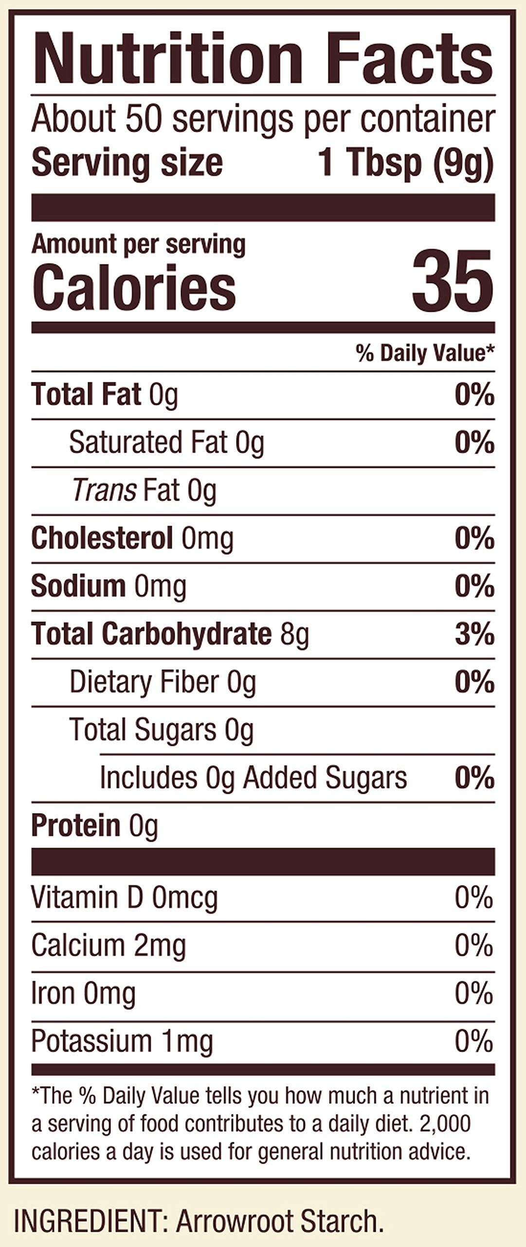 Corn-free alternative to cornstarch with neutral flavor