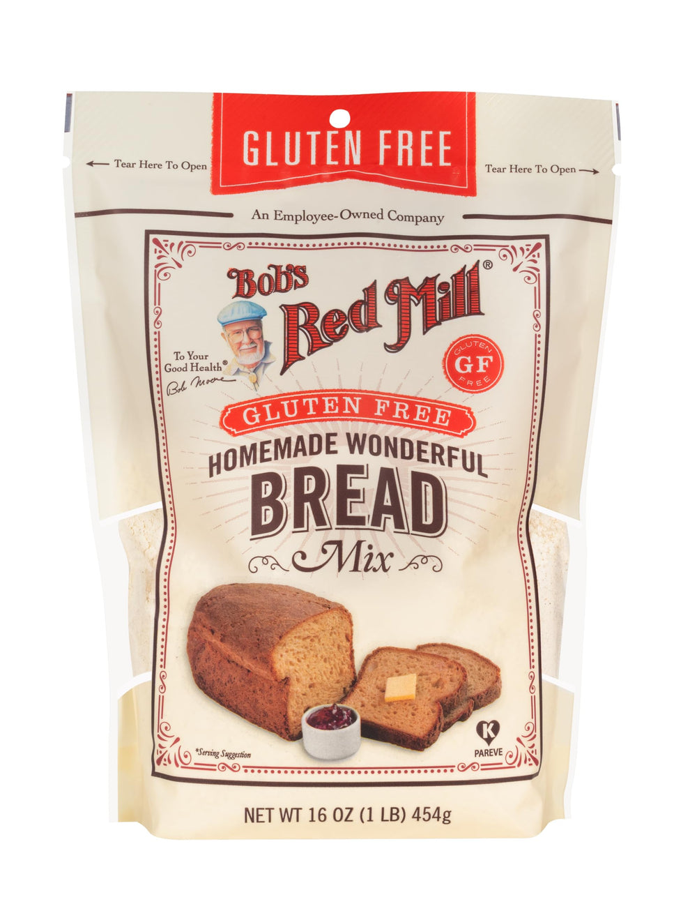 Bob's Red Mill baked loaf sliced for sandwiches