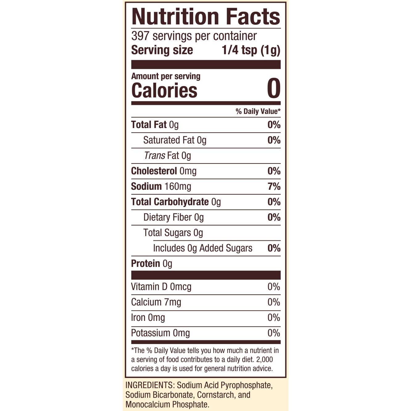 Bob's Red Mill baking powder stored in pantry for everyday baking.