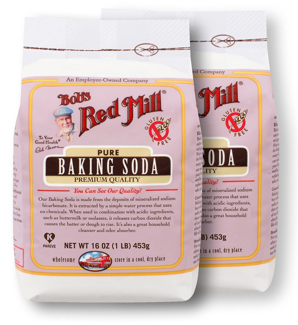 Bob's Red Mill Baking Powder two-pack front view for quick breads and cakes.