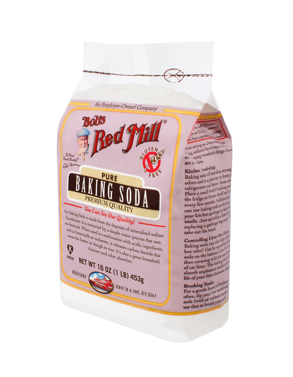 Bob's Red Mill Baking Soda baking scene suggests light textures in muffins