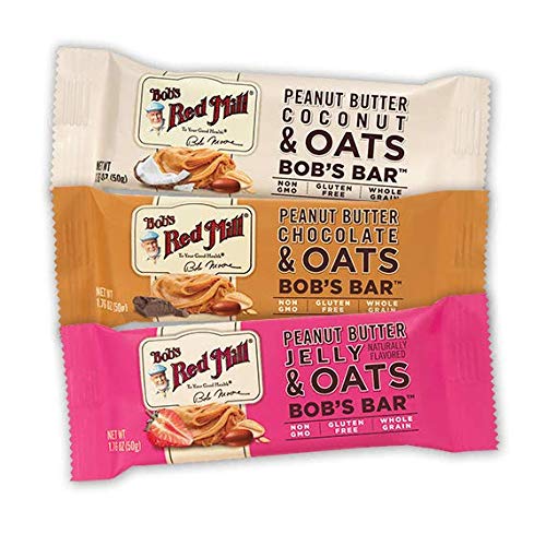 Bob's Red Mill bar ideal for hiking breaks or gym bag