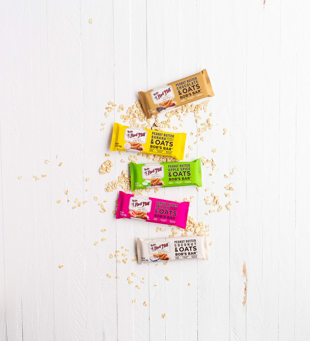 Bob's Red Mill bar gluten-free and non-GMO with Kosher certification