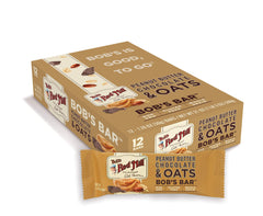 Bob's Red Mill bar in lunchbox, wholesome protein and fiber