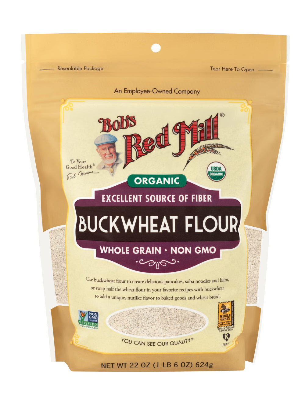 Traditional buckwheat crepes (blini) prepared with Bob's Red Mill flour.