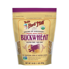 Bob's Red Mill Buckwheat Groats 2-pack front packaging, ideal for gluten-free breakfasts.