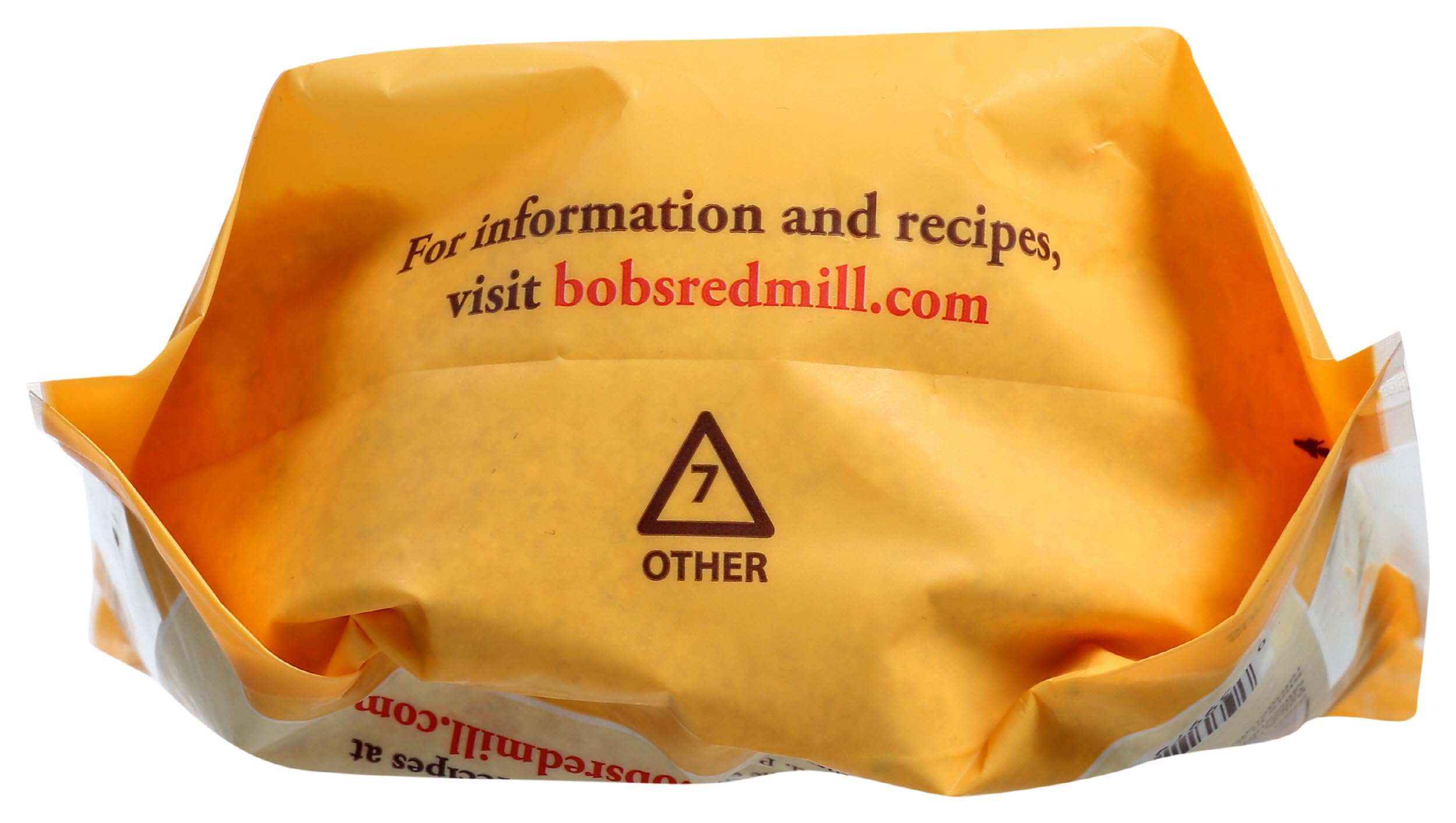 Bob's Red Mill cornmeal stored in freezer-friendly bag