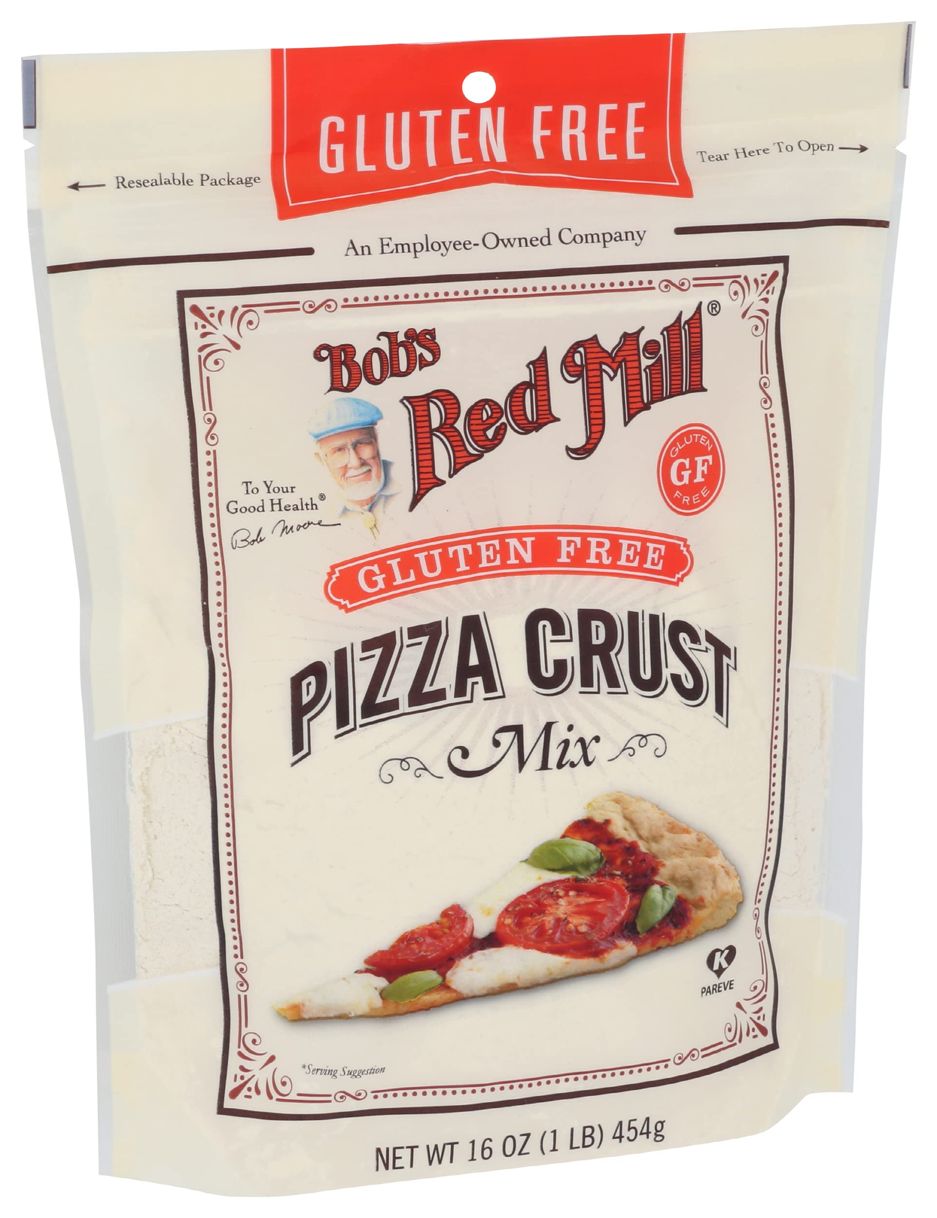 Bob's Red Mill gluten-free crust entering the oven for crisp edges