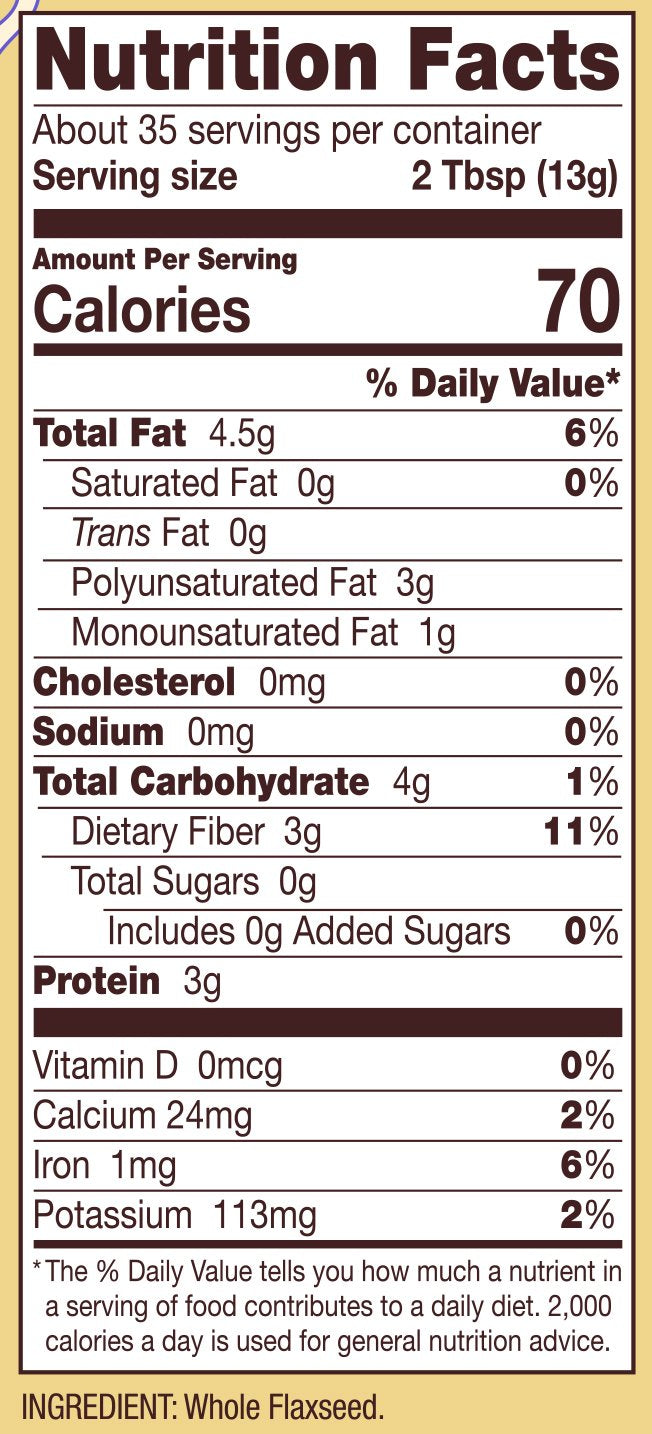 Bob's Red Mill Flaxseed Meal in pancake batter to boost fiber and healthy fats.