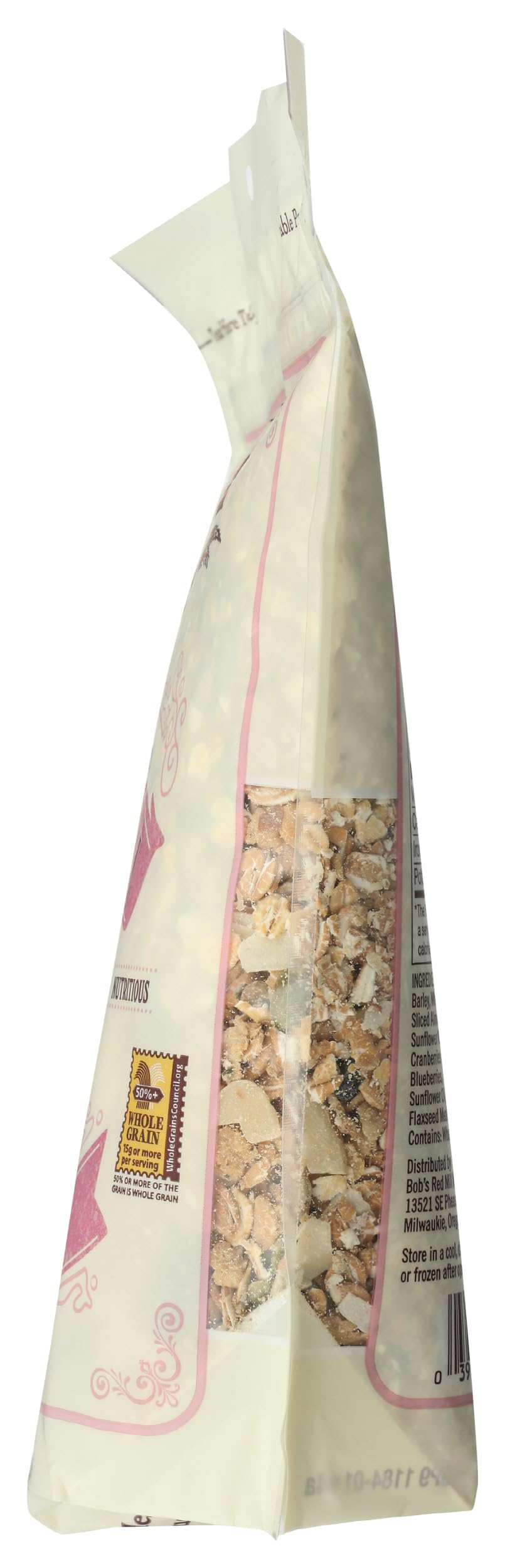 Bob's Red Mill Fruit & Seed Muesli soaked overnight in yogurt.