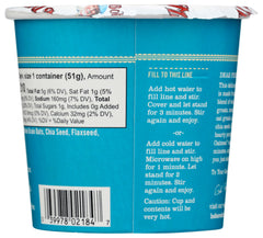 Bob's Red Mill GF Oatmeal Cup oats close-up highlighting oat blend