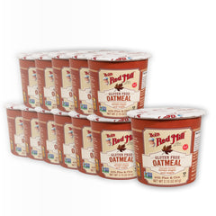 Bob's Red Mill GF Oatmeal Cup Maple Brown Sugar ready-to-eat serving for quick mornings.