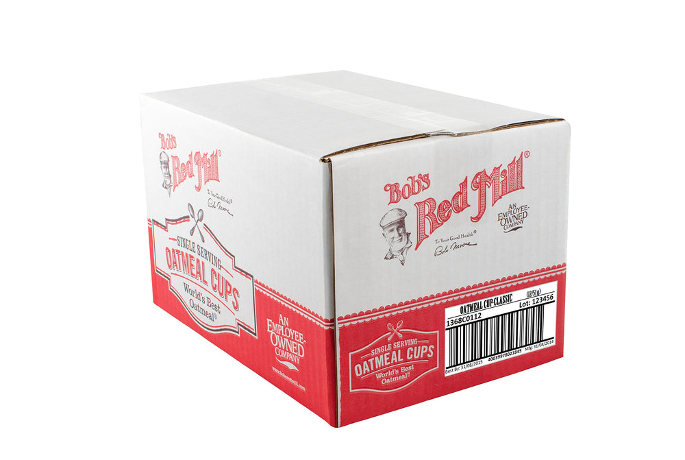 Bob's Red Mill GF Oatmeal Cup on-the-go portable breakfast