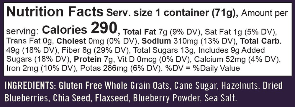 Bob's Red Mill GF Oatmeal Cup ready in 3 minutes for a quick breakfast